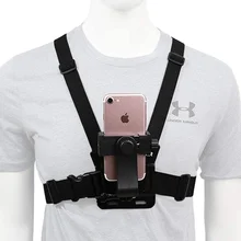 Mobile Phone Chest Strap Mount,Harness Strap Holder Universal Cell Phone Clip for Action Camera POV iPhone etc
