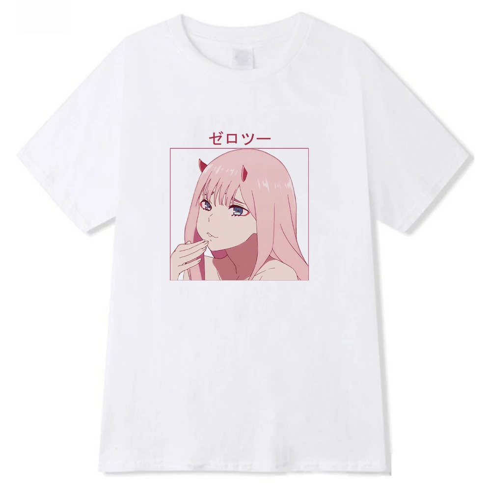 

2021 DARLING in the FRANXX Cool Summer Hip Hop Tops Harajuku Man T Shirts