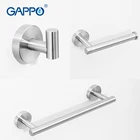 Набор аксессуаров для ванной комнаты GAPPO, золотой и черный крючок для халата, одинарный крючок для полотенец, держатель для бумаги, аксессуары для ванной комнаты, Y38124-2