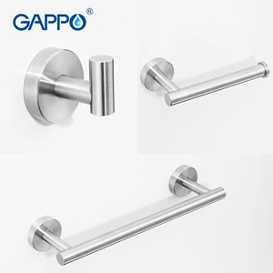 Набор аксессуаров для ванной GAPPO, золотой, черный крючок для халата, одинарный крючок для полотенца, держатель для бумаги, аксессуары для ванной комнаты Y38124-2