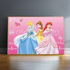 Алмазная картина сделай сам Disney, мультяшный акварельный рисунок, стена принцессы, алмазная Вышивка для девочек, подарок для детей, мозаичная картина
