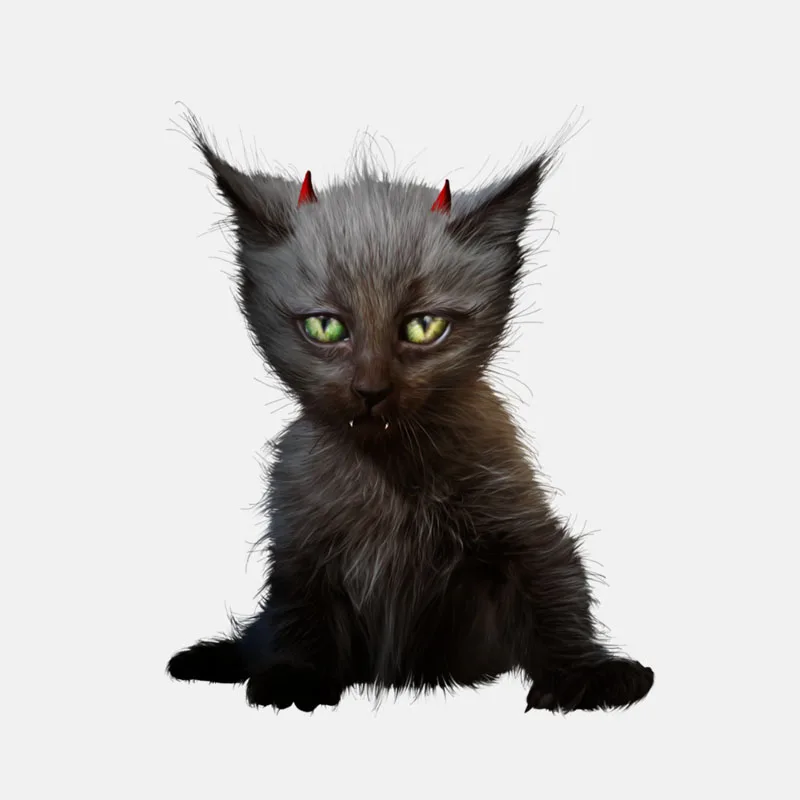 

LLY-1889 Halloween Vampire Black Cat Modeling Personality Car Sticker PVC Fashion Auto Motorcycle Accessories Waterproof Decals