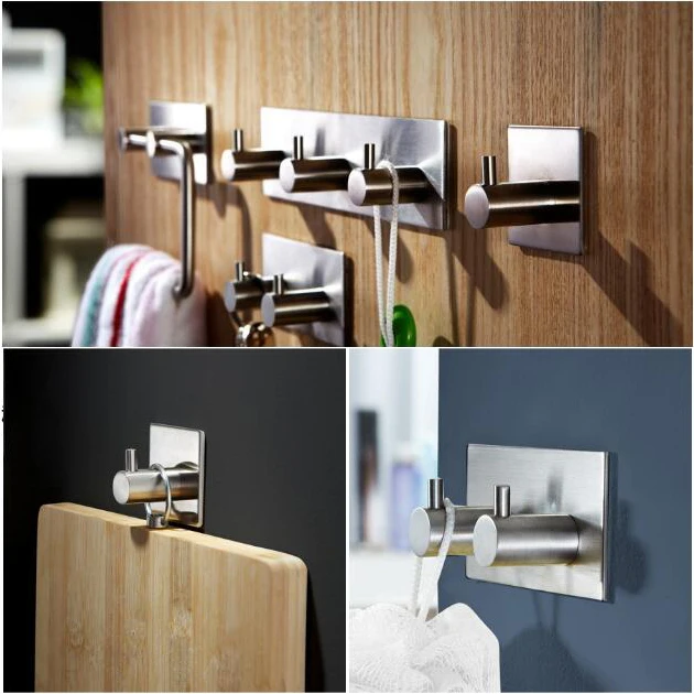 Многофункциональная самоклеящаяся ванная комната/кухонная настенная вешалка