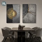 Современные абстрактные круглые полосы, луна, черные и золотые холсты, художественные картины для гостиной, плакаты и принты на стену, домашний декор