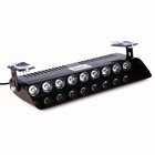 Аварийный стробоскосветильник, 9 светодиодный, 12 В, мигающие предупреждающие огни на лобовое стекло автомобиля, s-образсветильник, красный, синий, желтый, проблесковая лампа для автомобиля