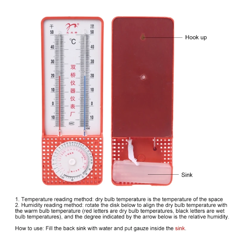 

Dryness meter Hygrometer Thermometer Monitor for Household Greenhouse Temperature Humidity Monitor Desktop Wall