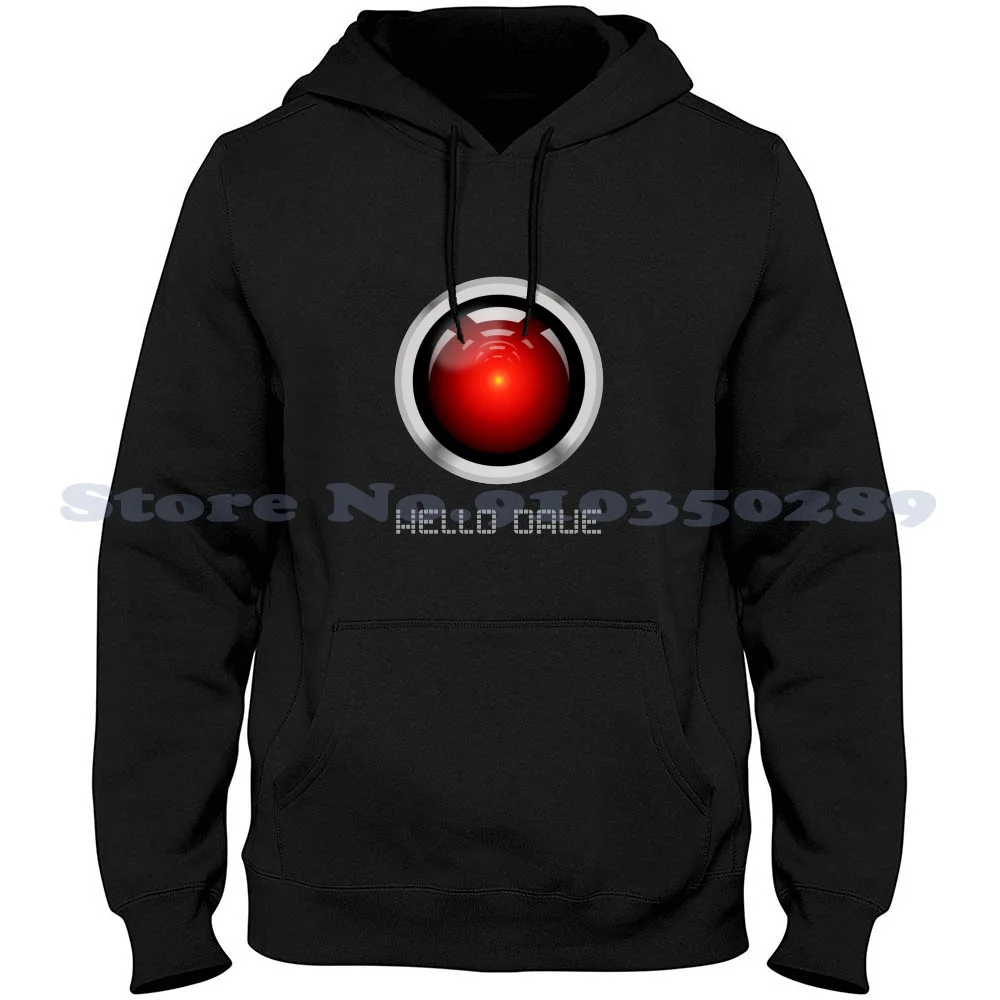 

Hello Dave Long Sleeve Hoodie Sweatshirt Hal Hal 9000 2001 A Space Dave Hello Dave Science Fiction Sci Fi Nerd Geek Awesome