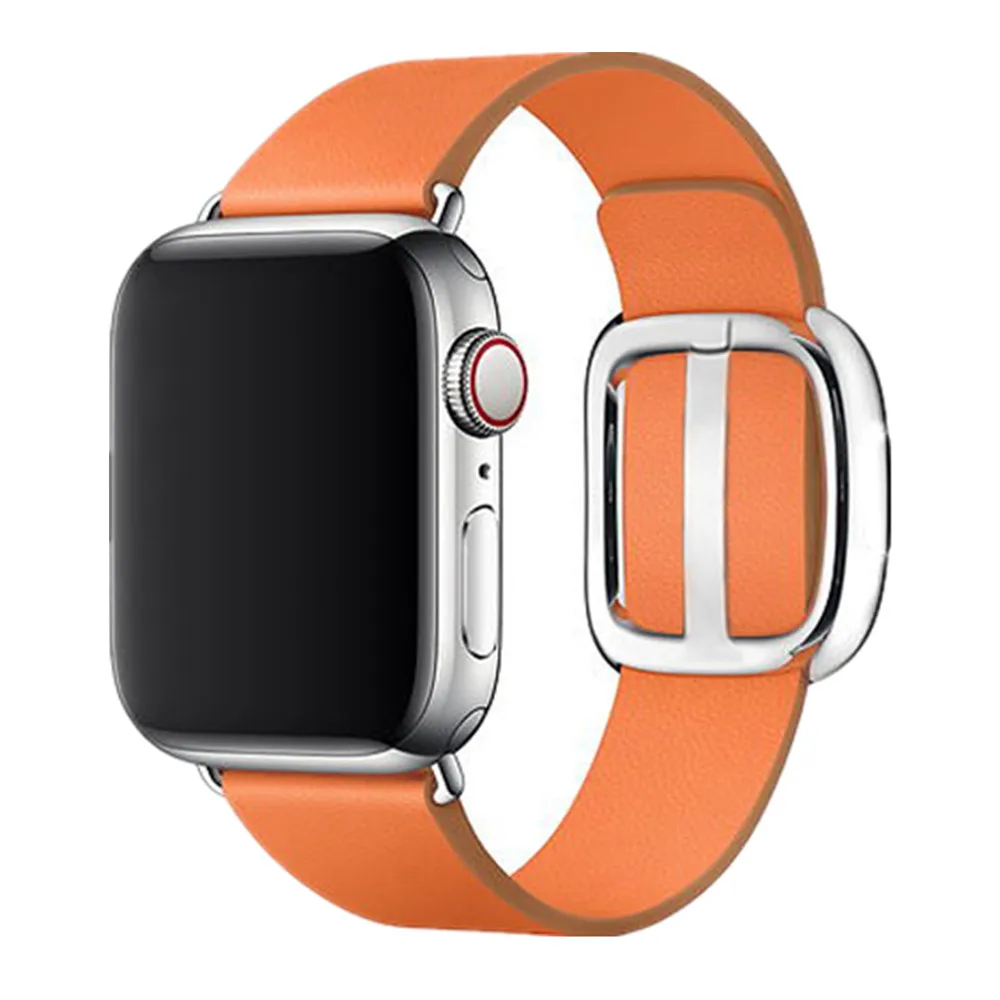 Современный ремешок с пряжкой для Apple Watch band 5 4 3 iwatch band 44 мм/40 мм 42 мм/38 мм correa кожаный браслет часы аксессуары