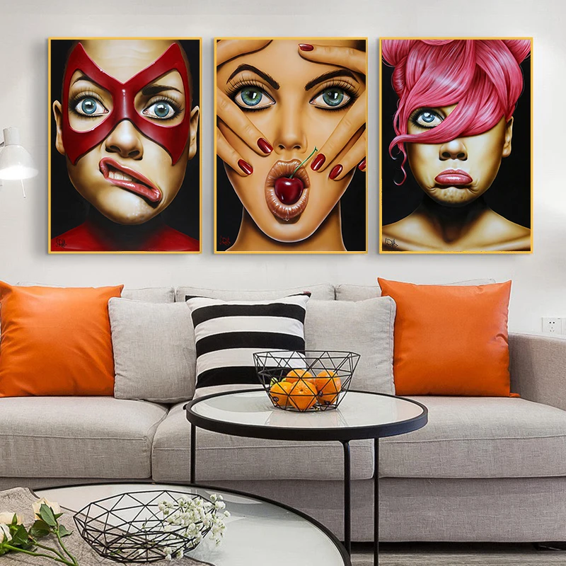 Скандинавские забавные кинозвезды герой Искусство украшение для дома настенные