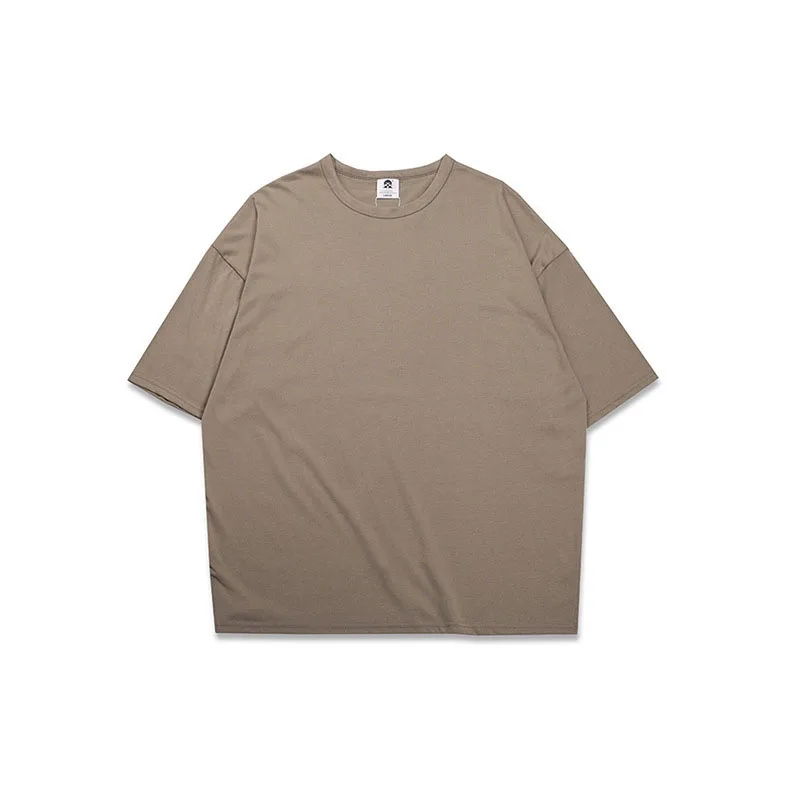 Coffee Футболка большого размера для мужчин Kanye West S-XXL модные простые футболки с коротким рукавом мужские свободные черные мужские футболки Harajuku Мужская футболка s - Цвет: Coffee