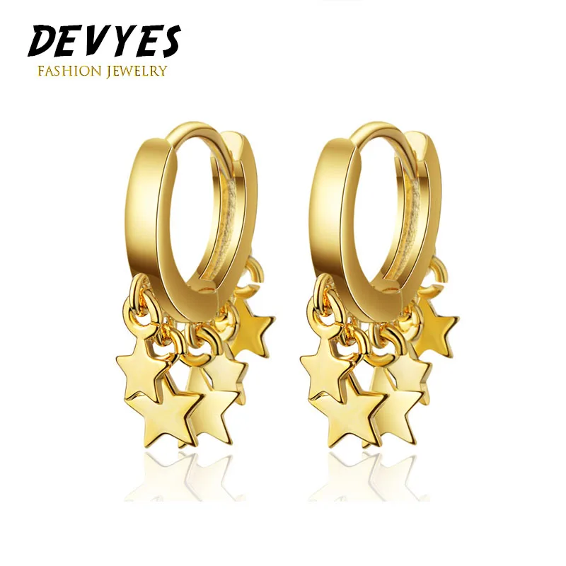 

Fashion Hanging Star Earrings Female Temperament Korean Personality Ear Buckles Simple All-match Earrings Jewelry