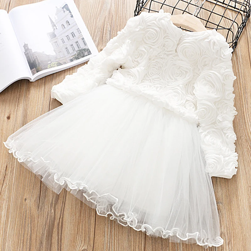 2019 New Autumn Winter Girls Dress Long Sleeves Casual Kids Clothes Princess Year Party Children's Clothing For 3-8Yrs | Детская