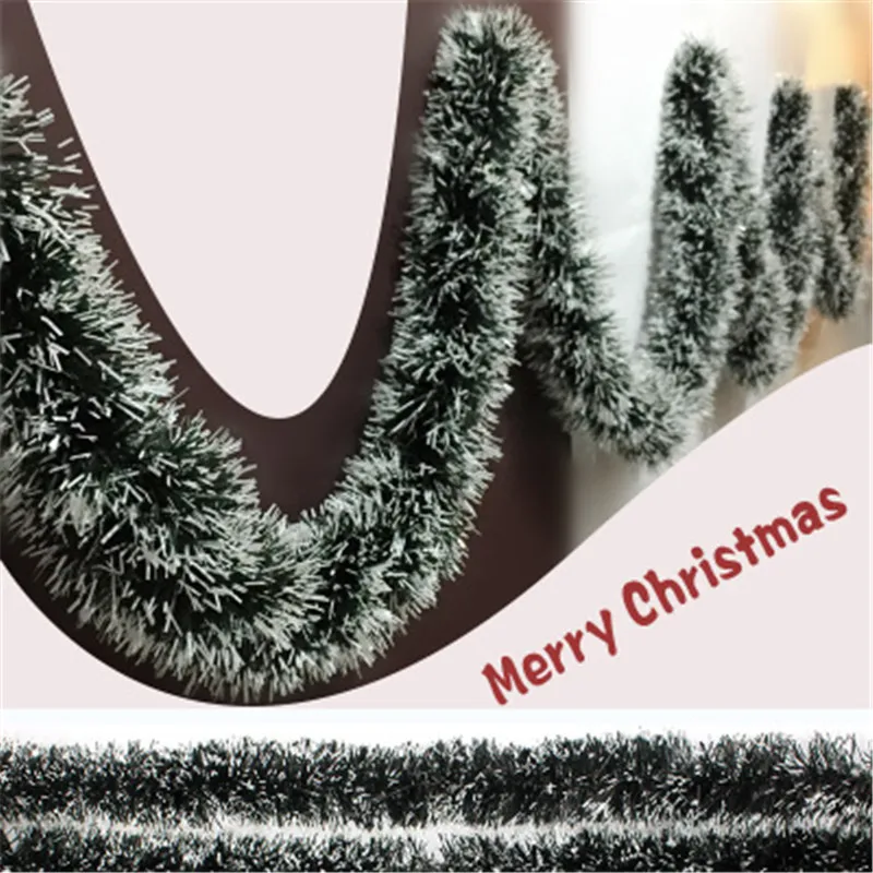 

Christmas Decoration Stripe Snow Christmas Weeds Home Decoration Door Window Ornaments