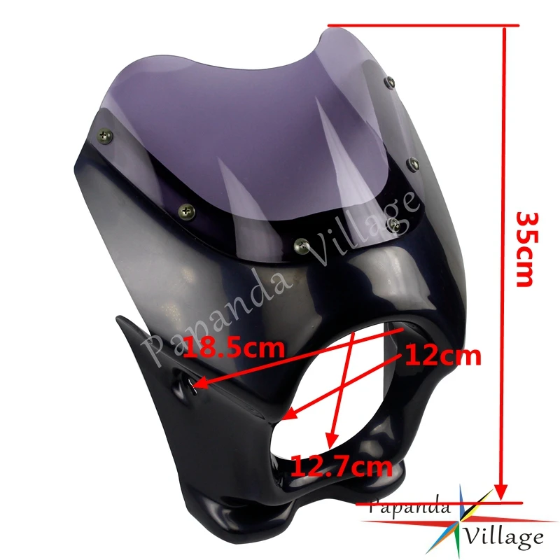 Черный чехол для передних фар мотоцикла обтекатель Honda Monkey APE CD50 CD125T Benri 90 50 125 FTR223