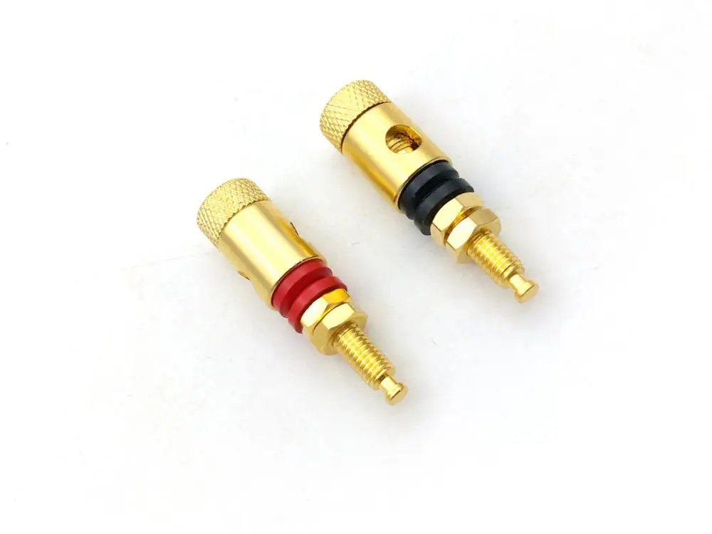 2 шт. высокое качество медная аудио колонка переплет для 4 мм штекера типа