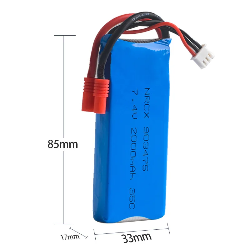 

7,4 в 2000 мАч литий-полимерный аккумулятор, запасная часть, специально для SYMA X8C X8W X8G X8HC X8HW X8HG