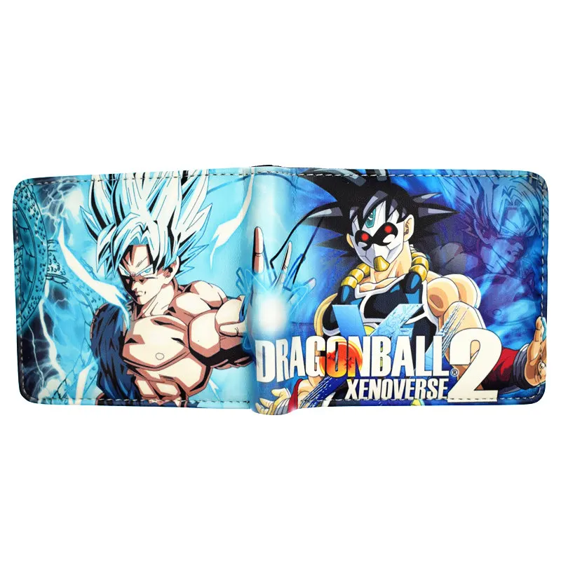 Новое поступление Аниме Бумажник с изображением персонажей из мультфильма Dragon Ball Супер короткий кошелек для молодых с держателем карт и карманом для монет - Цвет: YM193111