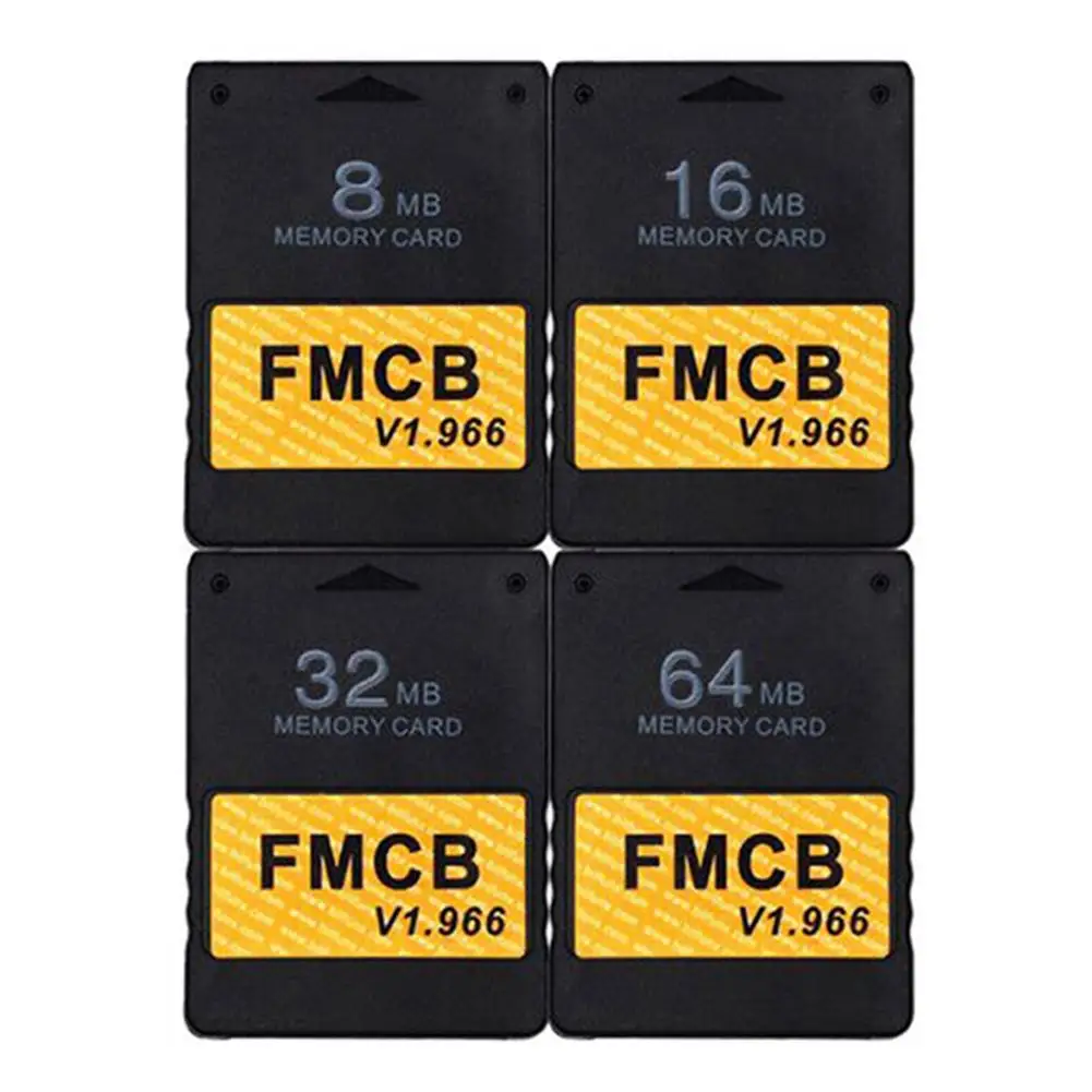 Классическая черная карта памяти для PS 2 FMCB v1.966 8 Мб/16 Мб/32 Мб/64 МБ консоли