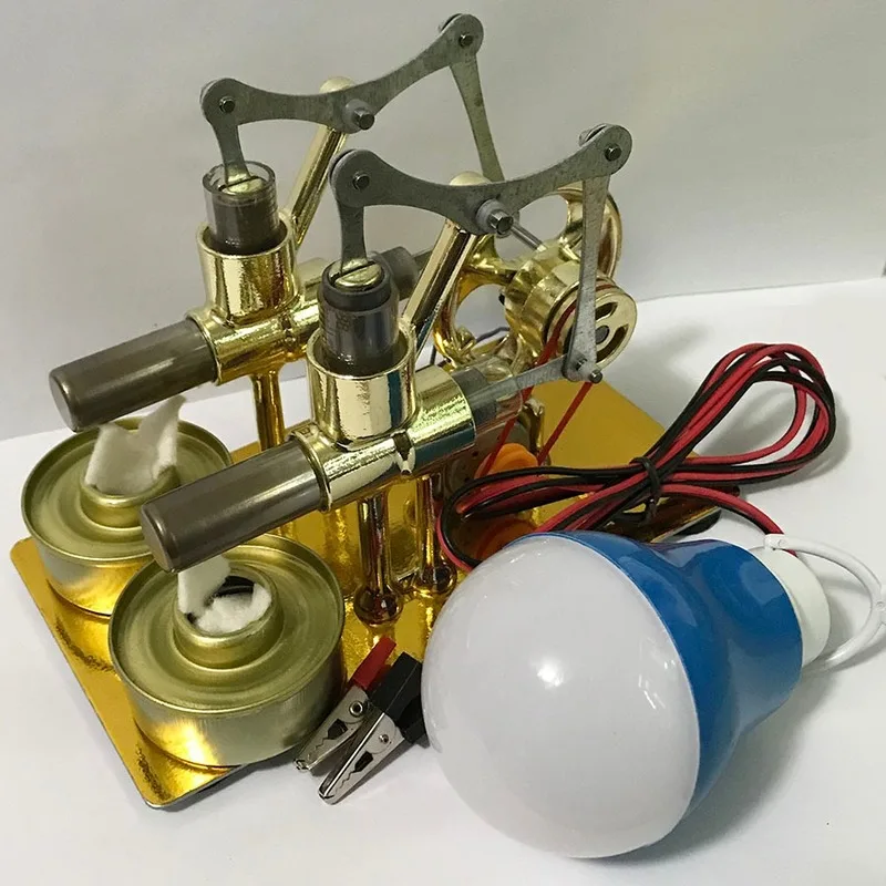 Balance Stirling Engine Miniature Model Steam Power Technical School Science Small Production Ming Experimental Toy |