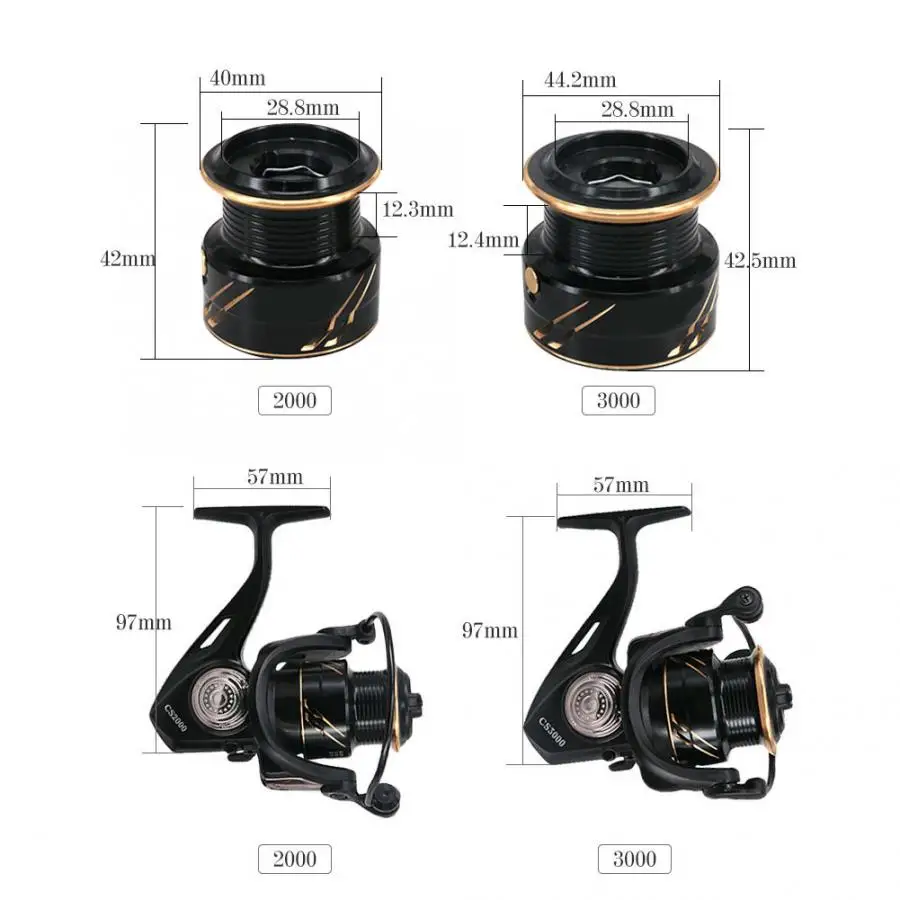 Катушка для спиннинга CS2000 CS3000 алюминиевый сплав легкая Рыболовная катушка