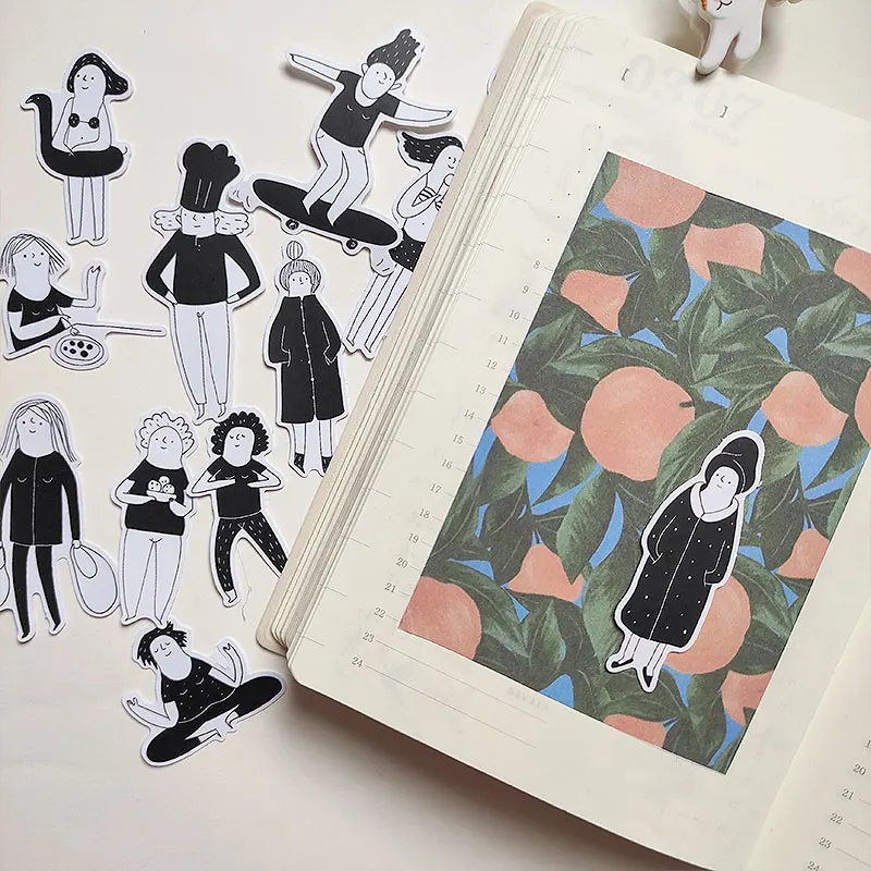 Стикер черный/белый в винтажном стиле 15 цветов Нью-Йорк для рукоделия