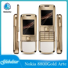 Nokia 8800 Gold Arte Refurbished-original  phones High quality Unlocked 4G Internal Memory Phone camera 3.15MP Free ship