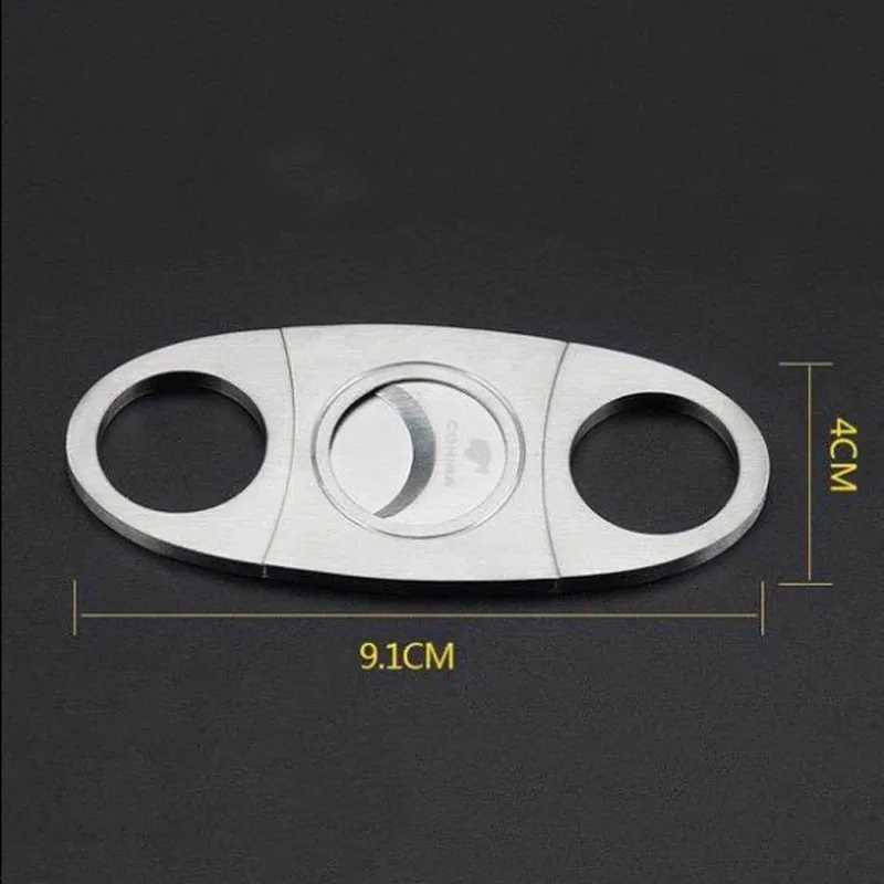 Ножницы из нержавеющей стали с двумя лезвиями для резки сигар Классические