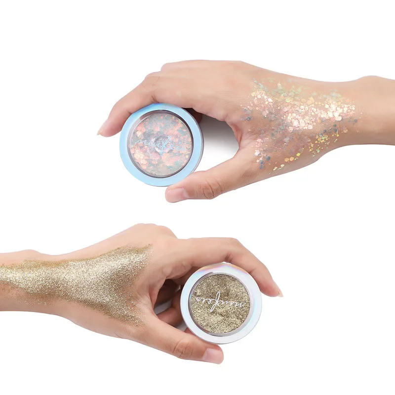 Монохромные тени для век блестящие перламутровые макияж |