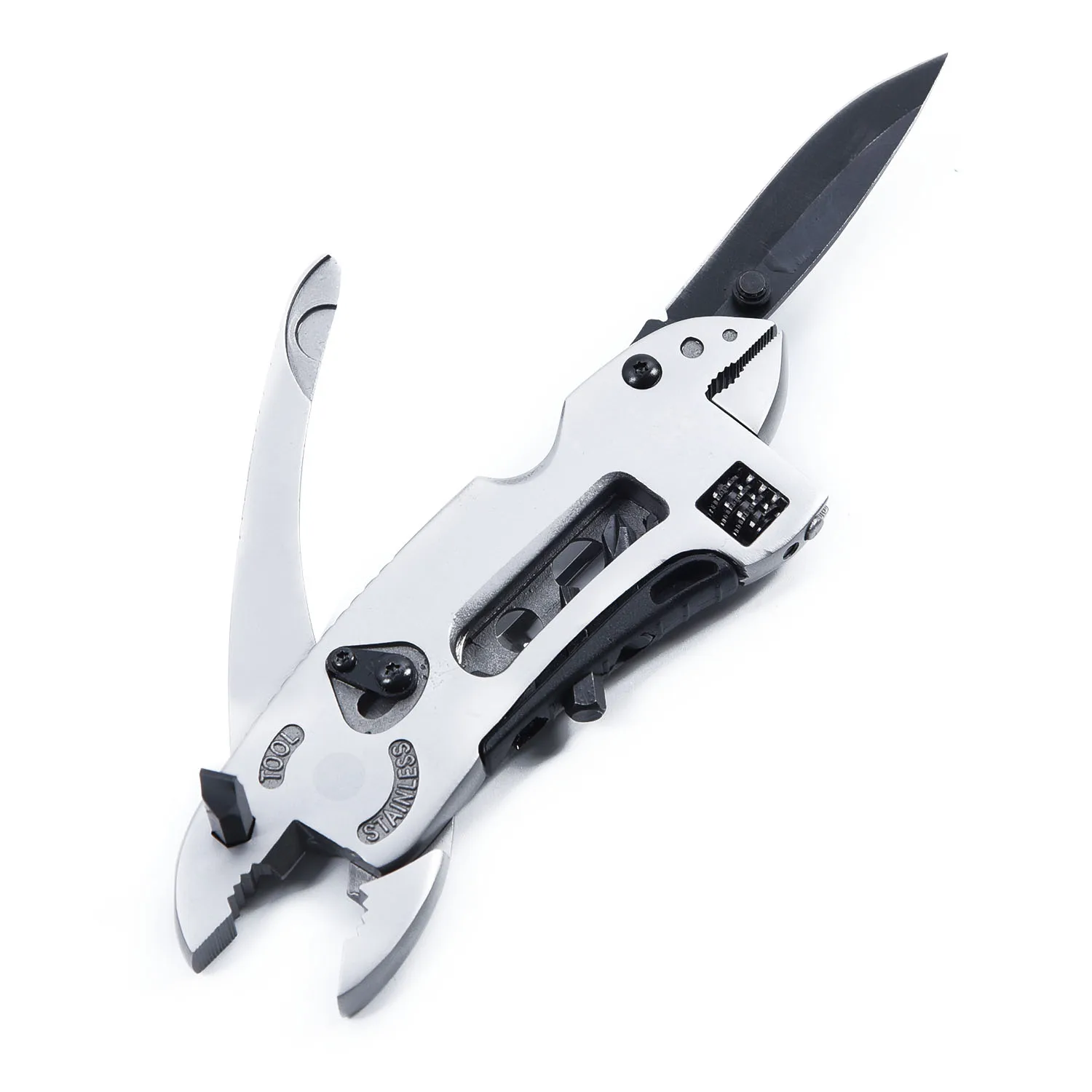 

Multi-tool Pliers Jaws Screwdriver Survival Tools Adjustable Wrench Handheld