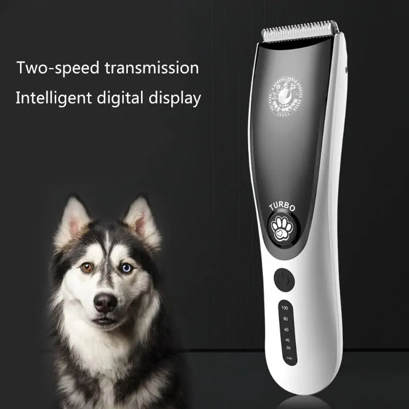 

Professional Electric Animal Pet Dog Cat Hair Trimmer Shaver Razor Cordless Grooming Rechargeable Clipper Kit