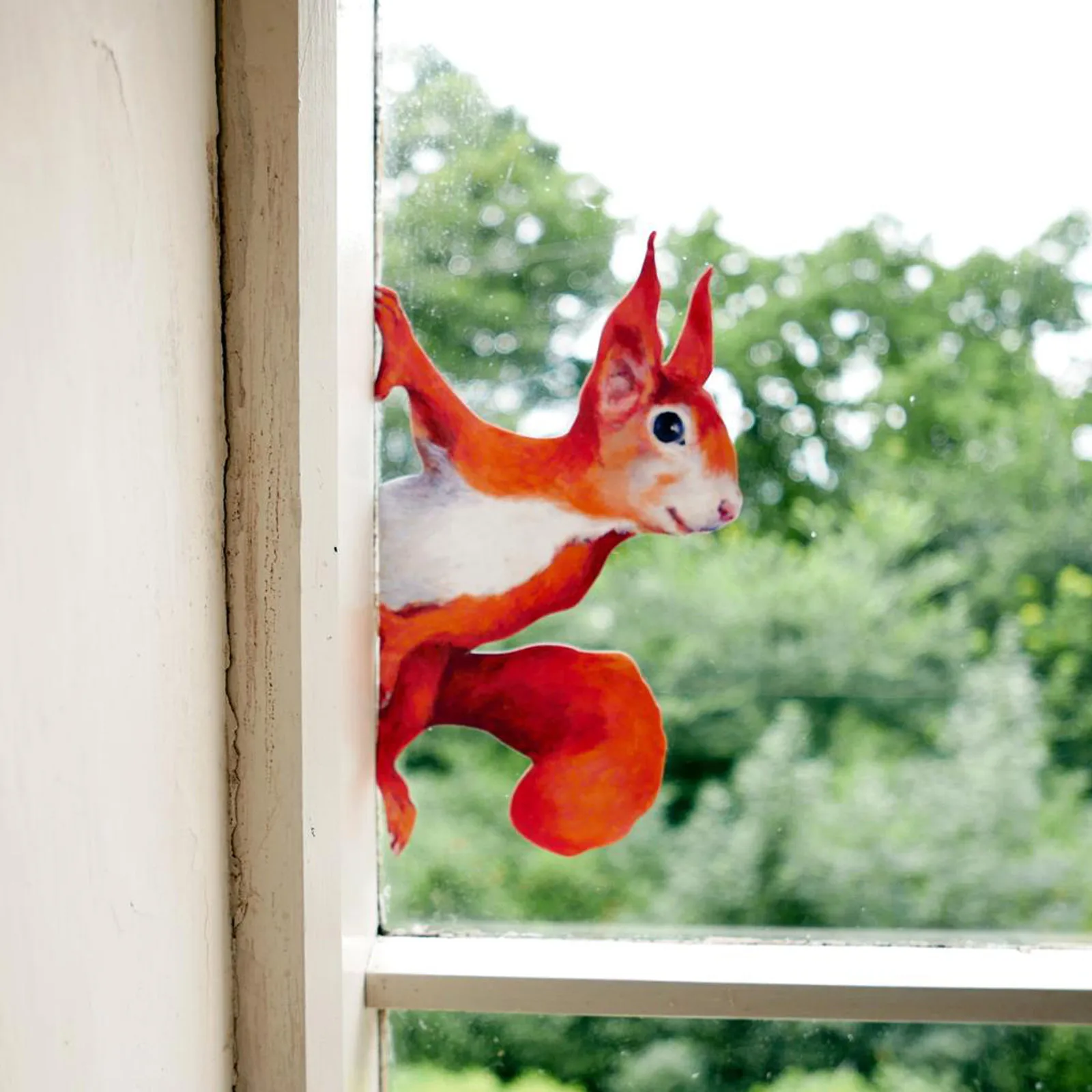 1/3/5 шт. наклейка на окно s Peeping Squirrel стену с милым рисунком животного стикер лес для