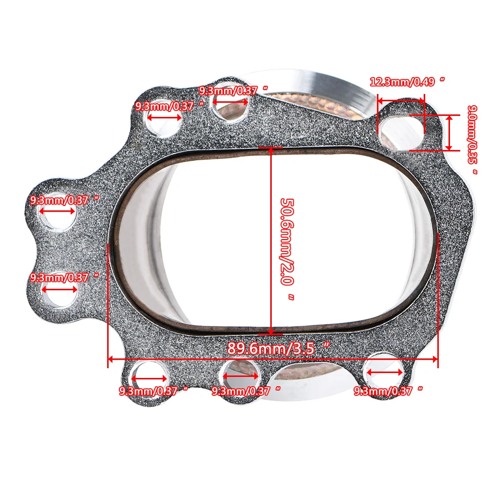 T25 T28 GT25 GT28 8 BOLT to 3&quot v band Exhaust Manifold Converter Adaptor Flange 4826 | Engine