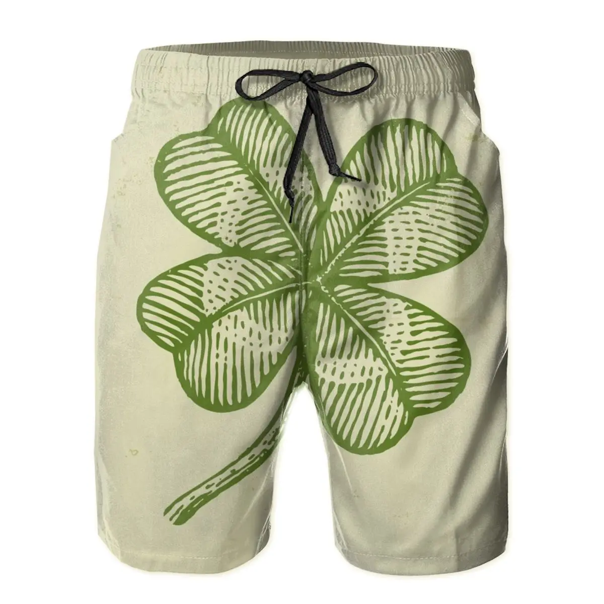 

Men Pants Lucky Clover Surfing Beach Board Swim Trunks Sport Quick Dry Mesh Casual Pretty Humor Fashion Shorts for Boy