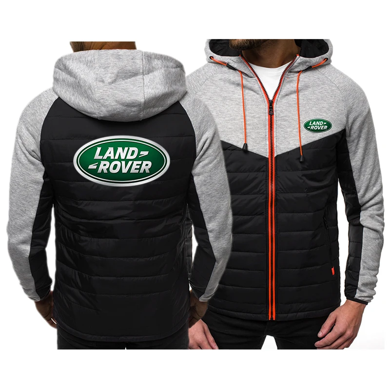 

2021 Hoodies Casual Hooded Coat Spring Autumn Sportswear Male landrover car logo Cardigan Sweatshirt Mens Hip Hop Coats