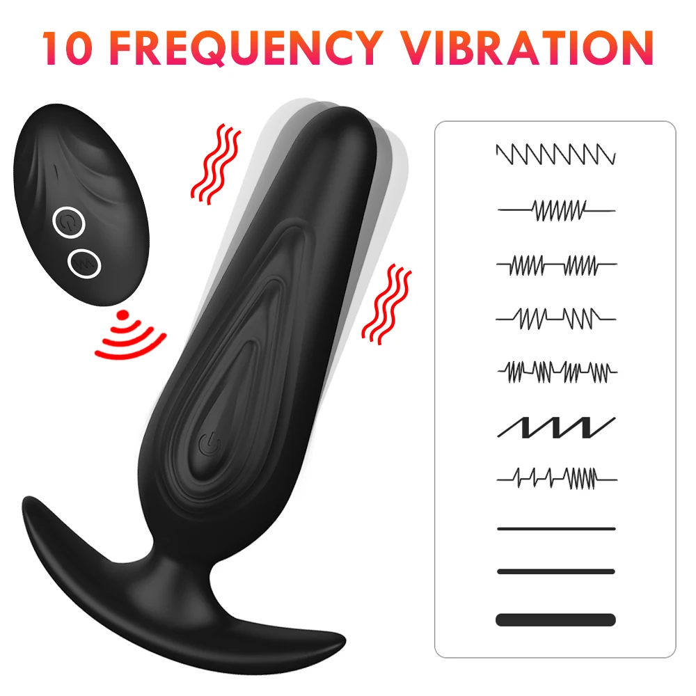 Anal Vibrator Butt Plug Prostate Massager Wireless Remote Control Wearable Dildo Sex Toys for Women Men Adults Gay | Красота и