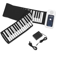 88 key foldable roll up piano portable electronic organ with horn easy carrying soft piano keyboard musical instrument kids gift