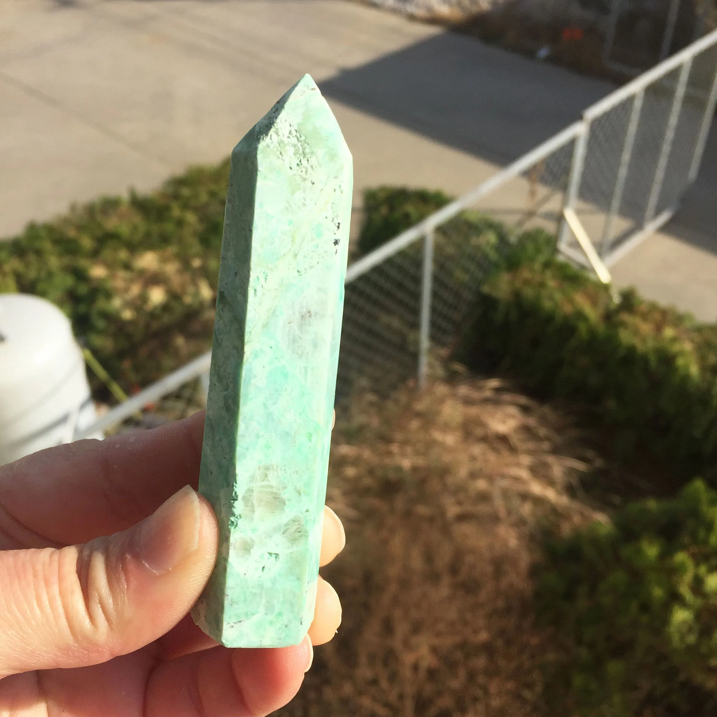 1 шт. натуральный полированный зеленый лунный камень башня исцеляющий кристалл