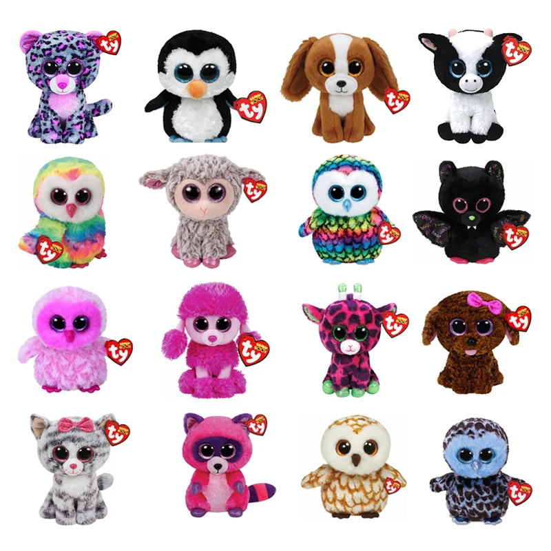 Ty Beanie Boos кошка мягкие животные лиса туман Сова единорог игрушки кукла подарок 15