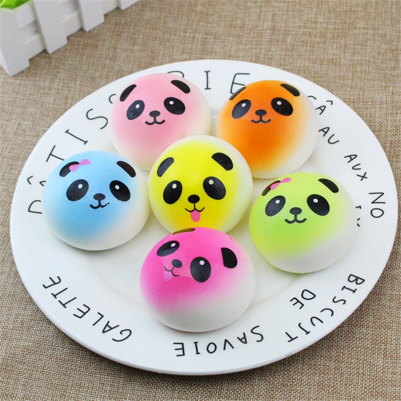 

Модная панда, милая голова, антистрессовые сжимаемые Подвески «панда», антистрессовые медленно восстанавливающие форму сжимаемые игрушки, мягкие булочки для хлеба, детский подарок