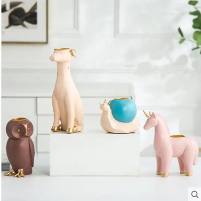 

Creative cute animal crafts, home office restaurant bar table decoration crafts, birthday gifts