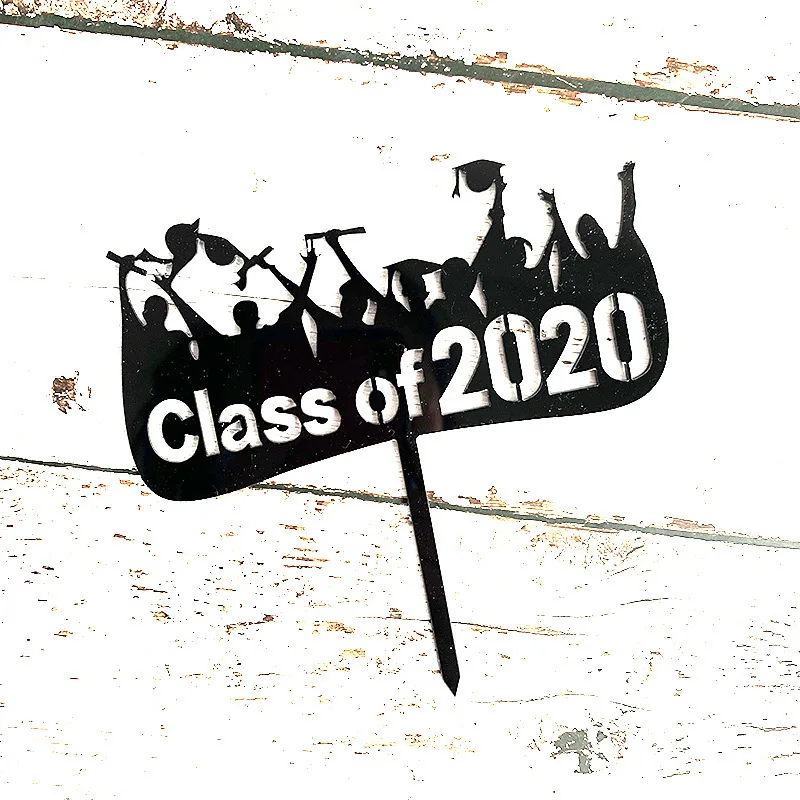 Персонализированные Выпускной кекс Toppers градация украшения 2020 вставка для торта