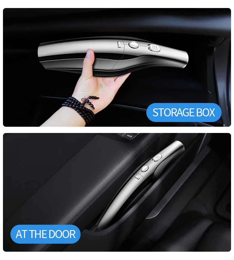 

Portable CarVacuum Cleaner, 9000PA Powerful 120W High Power Handheld Vacuum Cleaner With USB Rechargeable