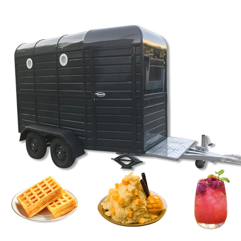 

Mobile Camp Catering Hot Dog Donut Hamburger Food Trailer Color Customize Street Food Cart Ice Cream Juice Snack Vending Kiosk