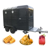 mobile camp catering hot dog donut hamburger food trailer color customize street food cart ice cream juice snack vending kiosk