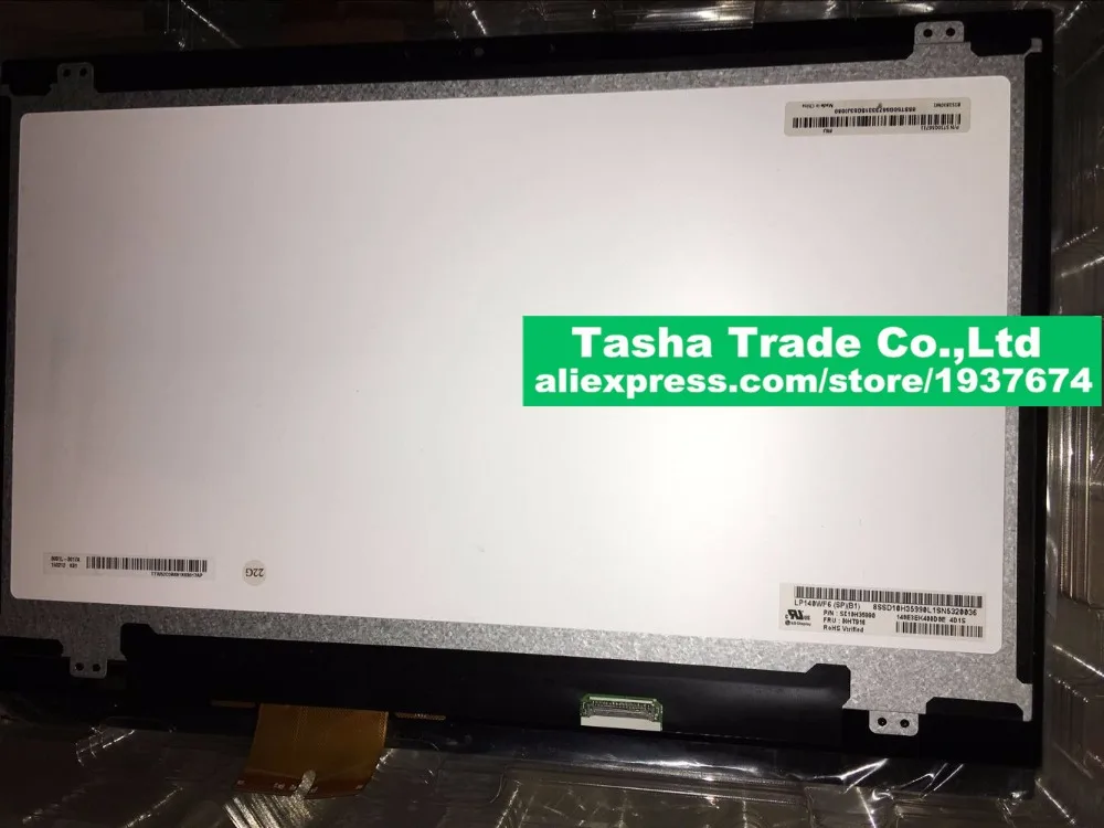 Для Lenovo yoga 460 ЖК сенсорный экран дигитайзер в сборе 14 0 FHD LP14WF6 SPB1 LP140WF6-SPB1 LP140WF6 (SP)(B1) |