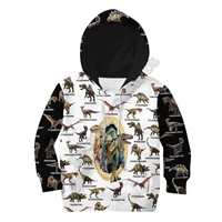 love dinosaur world printed hoodies kids pullover sweatshirt tracksuit jacket t shirts boy for girl funny animal apparel 13