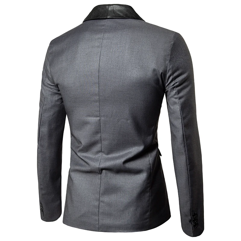 

Business Formal Men's Classical Black Slim Fit Presenter Blazer Jacket Male Party Dress Suits Single Button Man Wedding Talicoat
