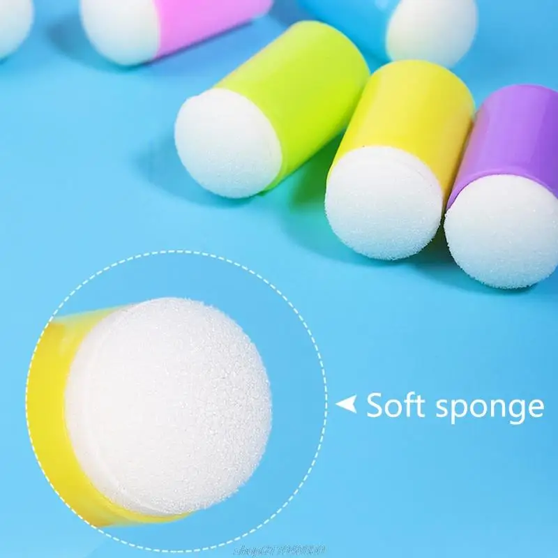 12 шт./компл. творческая губка для пальцев маленьких детей Инструменты рисования