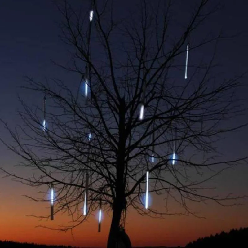 

8 pcs/set Meteor Shower Rain Tube LED Christmas Light Wedding Garden Xmas String Light Outdoor Holiday Lighting