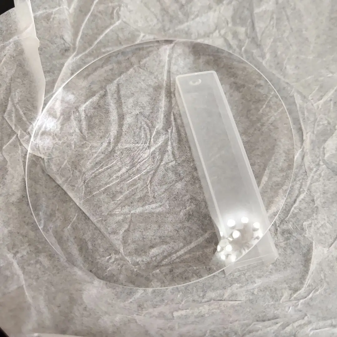 Фокусирующая линза из плоского стекла диаметр 80 мм BK7 длина 200 | Инструменты